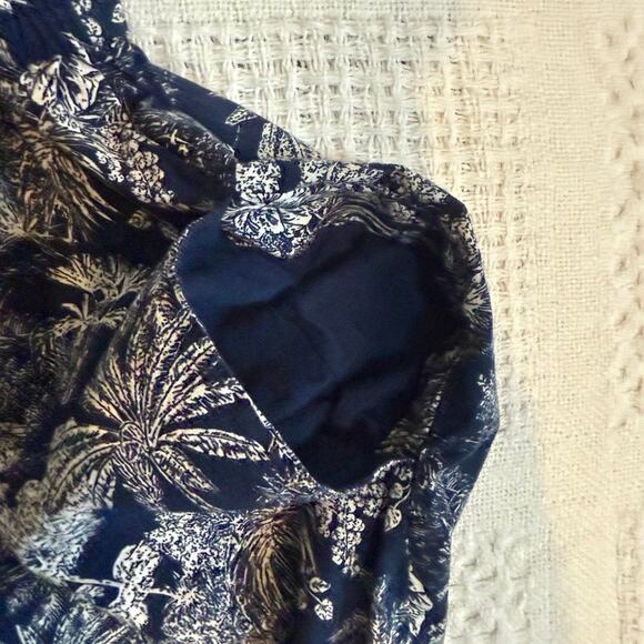 Vineyard Vines large tropical poplin flutter midi dress pockets D1 2761 - Picture 8 of 10